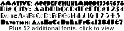 Art Deco font sample