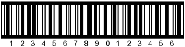 Bar Code 2/5 Interleaved with bearer bars