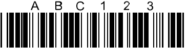 Bar Code 39 Human Readable top