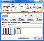 Click to see the EAN Bar Code font software utility that comes with this package
