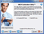 Click to see the MICR calibration utility that comes with this software package