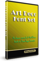 Art Deco Font Set
