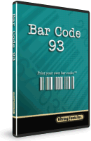 Bar Code 93 Font Set Box