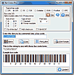 Click to see the Bar Codes Plus font software utility that comes with this package