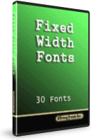 Fixed Width Font Box